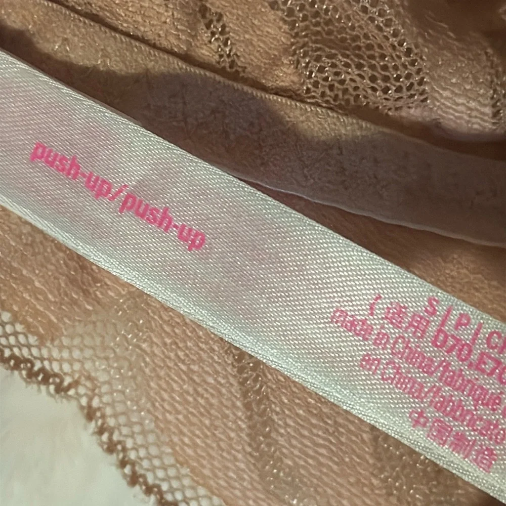 VICTORIA’S SECRET PINK PUSH UP BRA Longline Line Women’s Small S